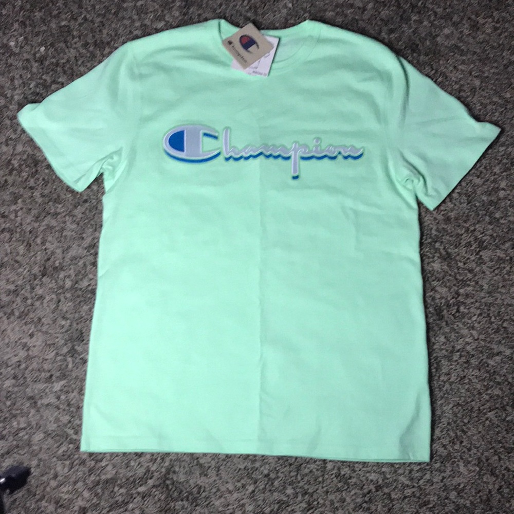 Lime green champion t-shirt